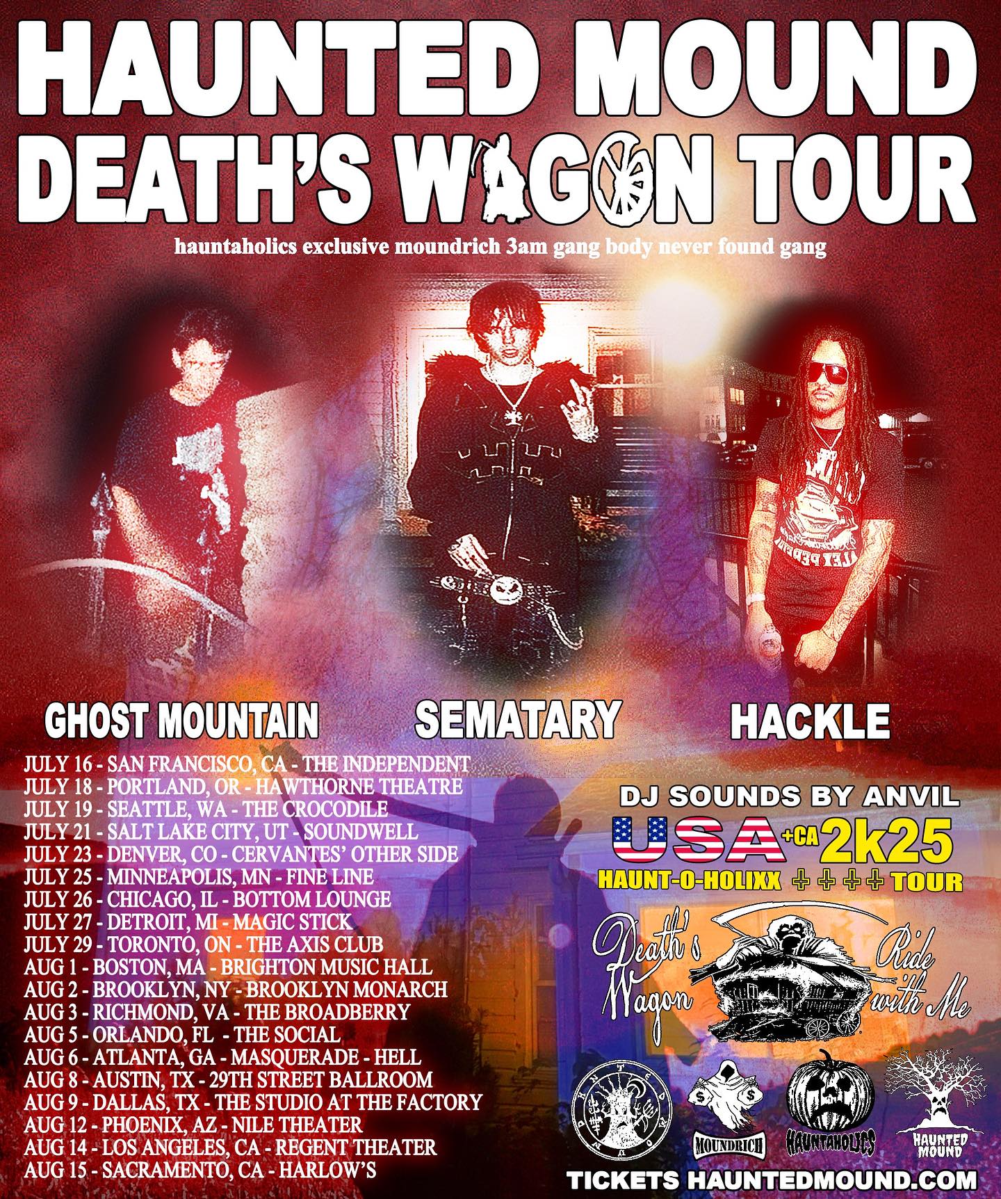 Sematary Death's Wagon Tour Poster 2025
